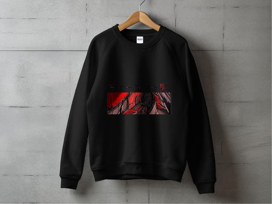 Bold Graphic Black Anime Inspired Sweatshirt product
