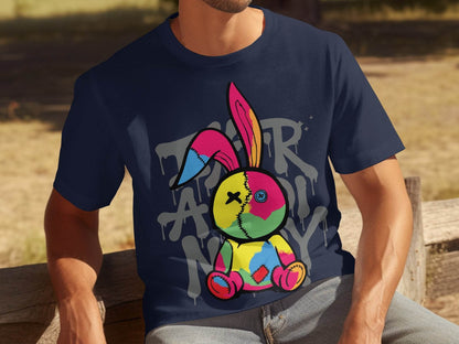 Colorful Patchwork Bunny Graphic T-Shirt product