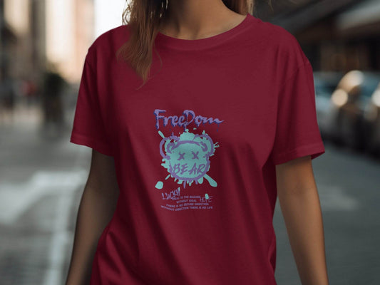 Freedom Lucky Bear Ideal is the Beacon Graphic T-Shirt - Design & Vybe