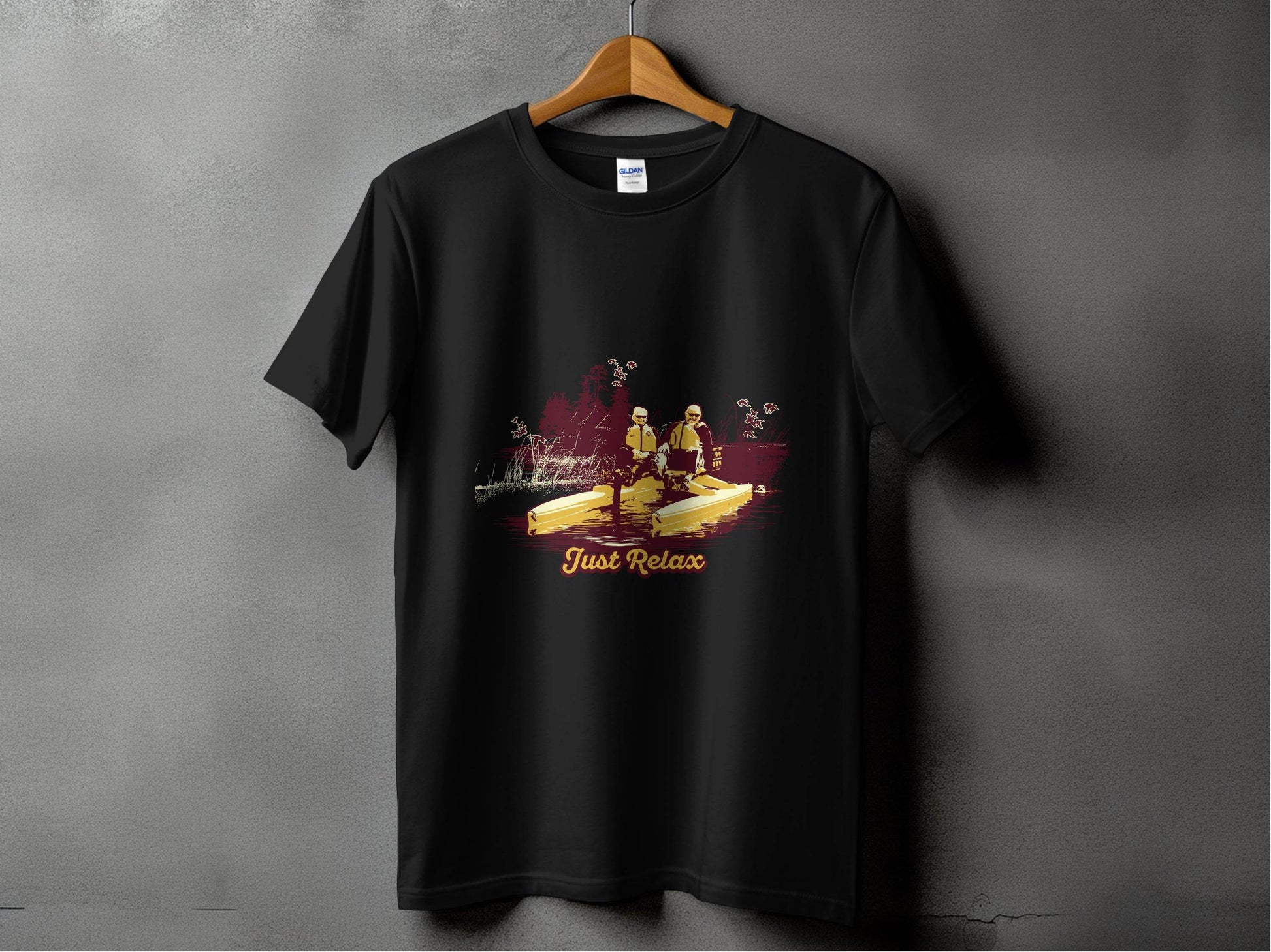 Just Relax Graphic Tee with Nature Scene product type