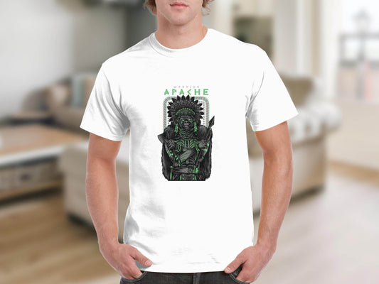 Warrior Apache Gorilla Illustration Artwork Graphic T-Shirt - Design & Vybe