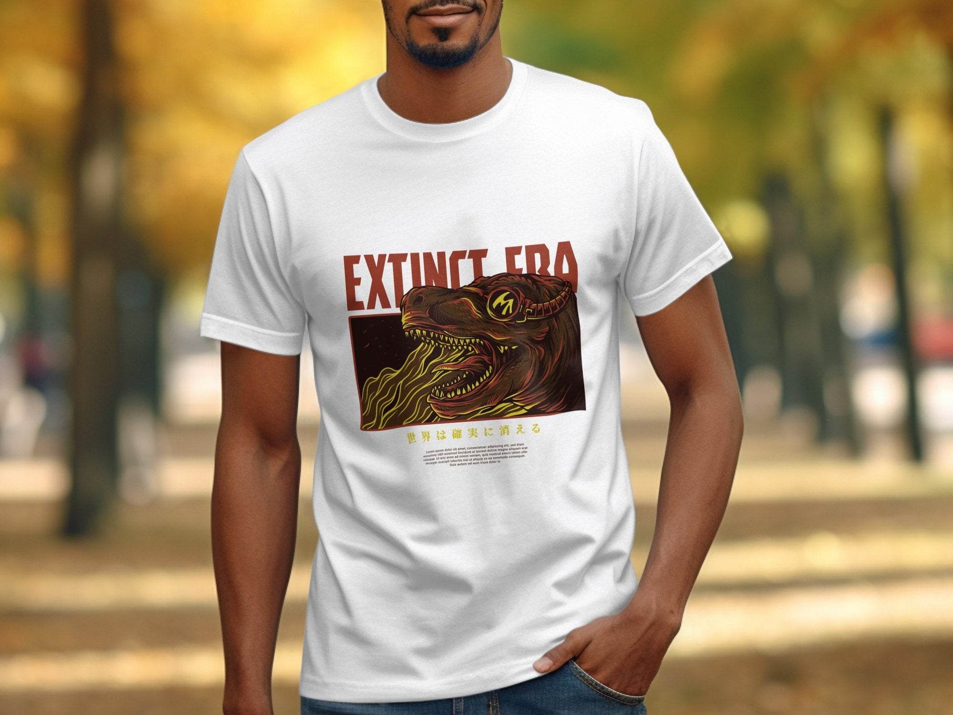 Extinct Era Tyrannosaurus Digital Artwork Design T-Shirt - Design & Vybe