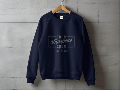 Iron Sharpens Iron Proverbs Quote Graphic Design Sweater - Design & Vybe