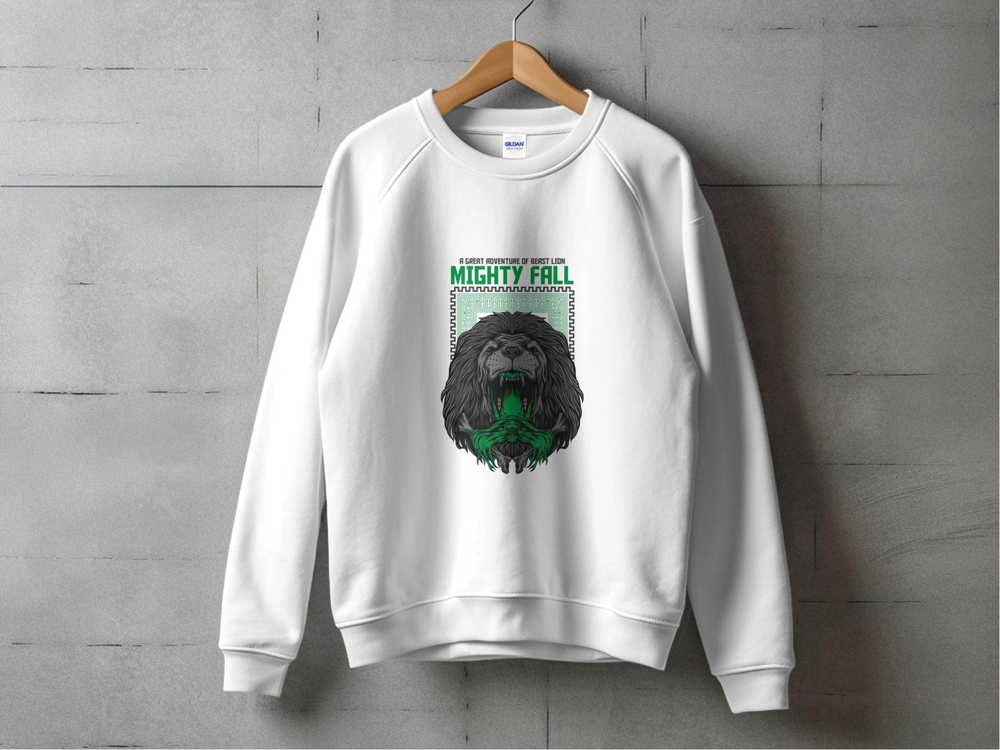 A Great Adventure Of Beast Lion Mighty Fall Design Hoodie - Design & Vybe