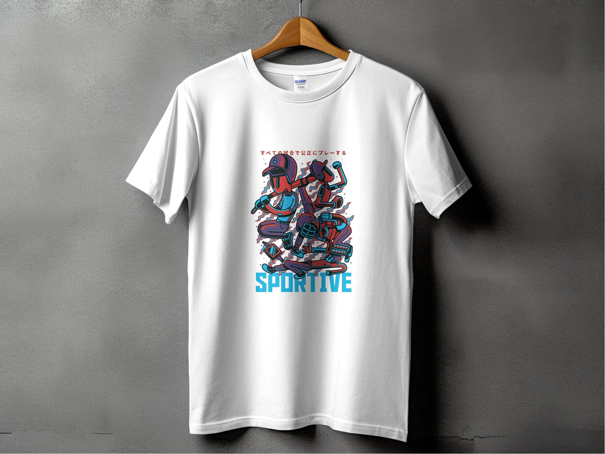 Sportive Characters Artistic Graphic Design Premium T-Shirt - Design & Vybe