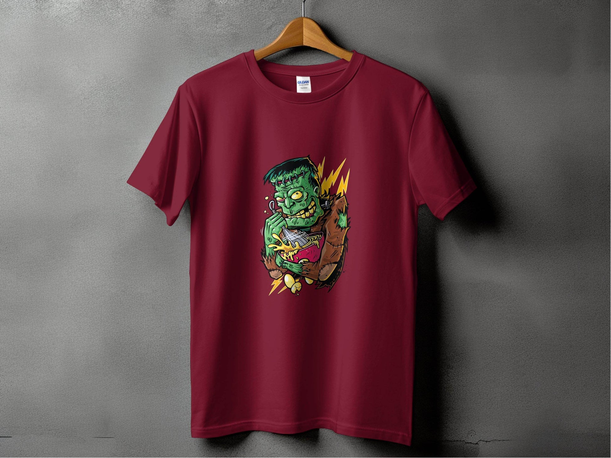 Mad Frankenstein Mixing Potion Funny Halloween T-Shirt - Design & Vybe