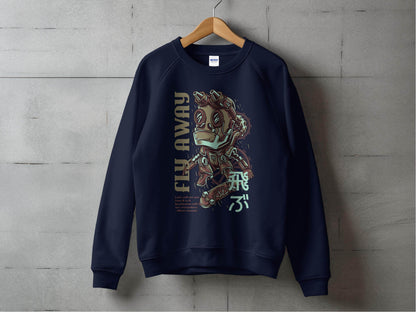 Fly Away Robot Design Featuring Einstein Quote Sweater - Design & Vybe