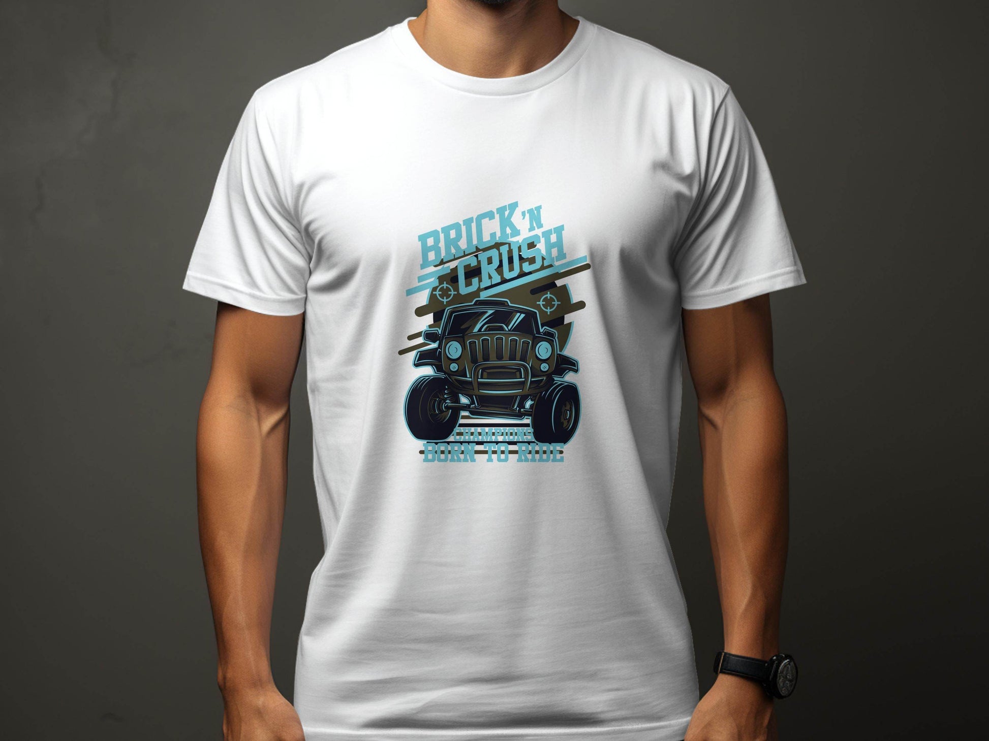 Brick n Crush Champions Born to Ride Graphic T-Shirt - Design & Vybe
