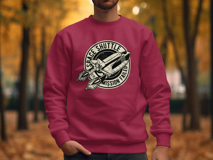 Space Shuttle Mission Failed Graphic Print Sweater - Design & Vybe