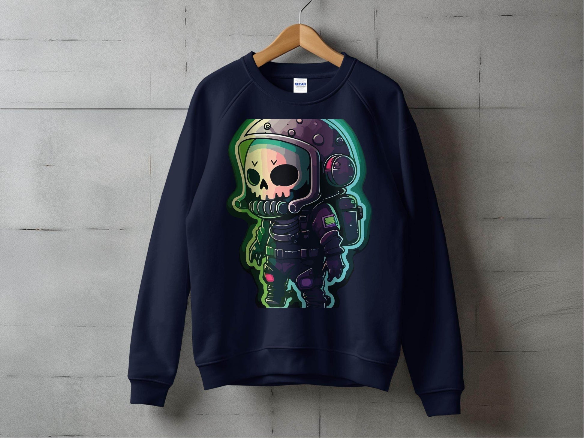 Futuristic Skull Astronaut Art Sweater - Design & Vybe