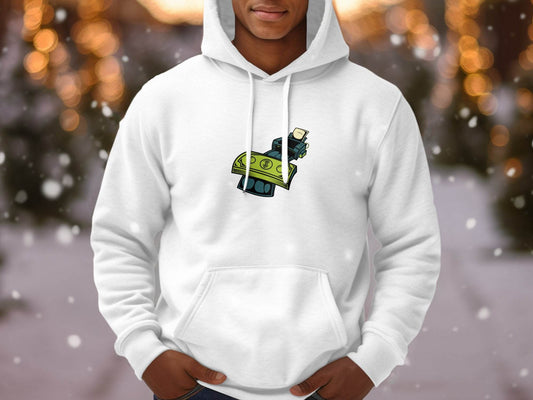 Eye-Catching Cash Printing Money Graphic Hoodie - Design & Vybe