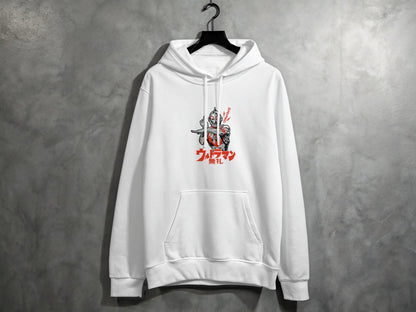 Ultraman Graphic Design White Hoodie Product