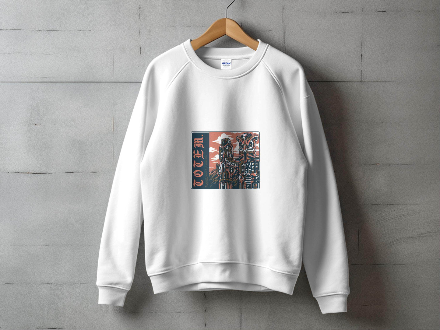Totem Poles with Quote Be Yourself Oscar Wilde Sweater - Design & Vybe