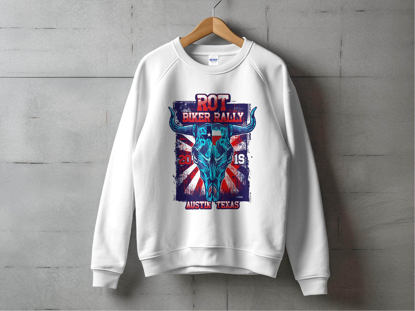 ROT Biker Rally Austin Texas 2019 Sweater - Design & Vybe