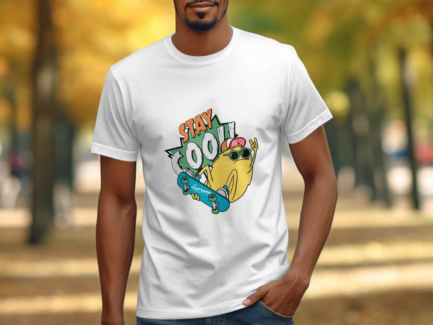 Stay Cool Skateboarding Frog Graphic T-Shirt - Design & Vybe