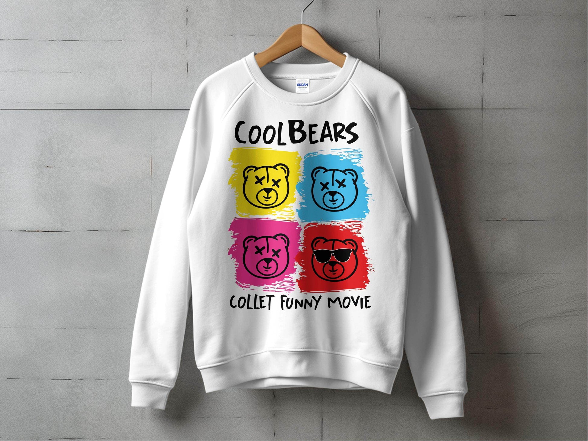 CoolBears Collet Funny Movie Graphics Sweater - Design & Vybe