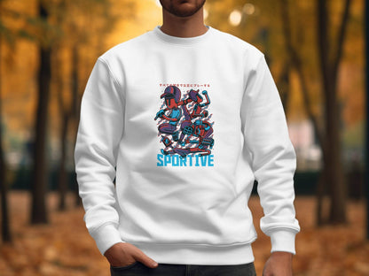 Sportive Characters Artistic Graphic Design Premium Hoodie - Design & Vybe