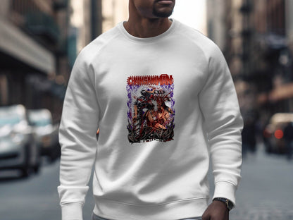 Chainsaw Man Intense Battle Graphic Anime Inspired Sweater - Design & Vybe