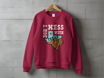 Iconic Don't Mess with Texas Graphic Sweater - Design & Vybe