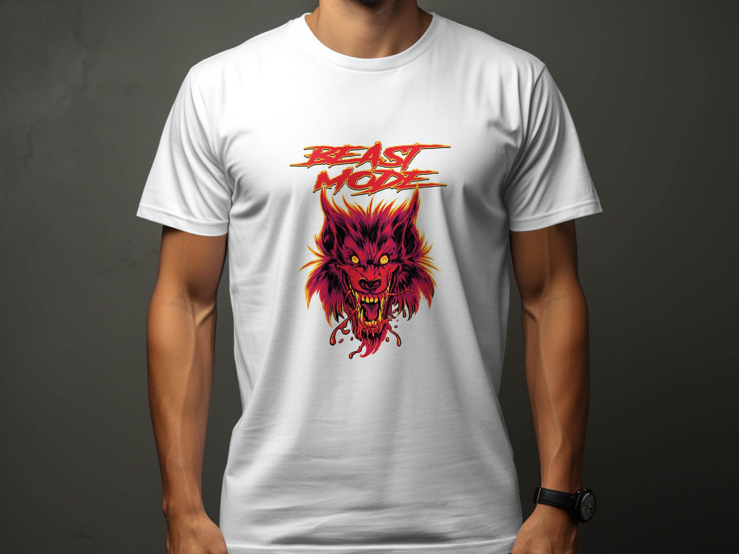 Beast Mode Graphic Print On Premium Quality Unisex T-Shirt - Design & Vybe