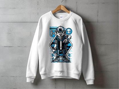 Street Art Urban Panther DJ Design Illustration Sweater - Design & Vybe