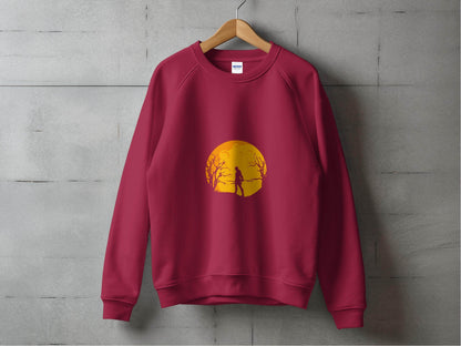 Silhouette Knight Under Yellow Moon Unique Style Sweater - Design & Vybe