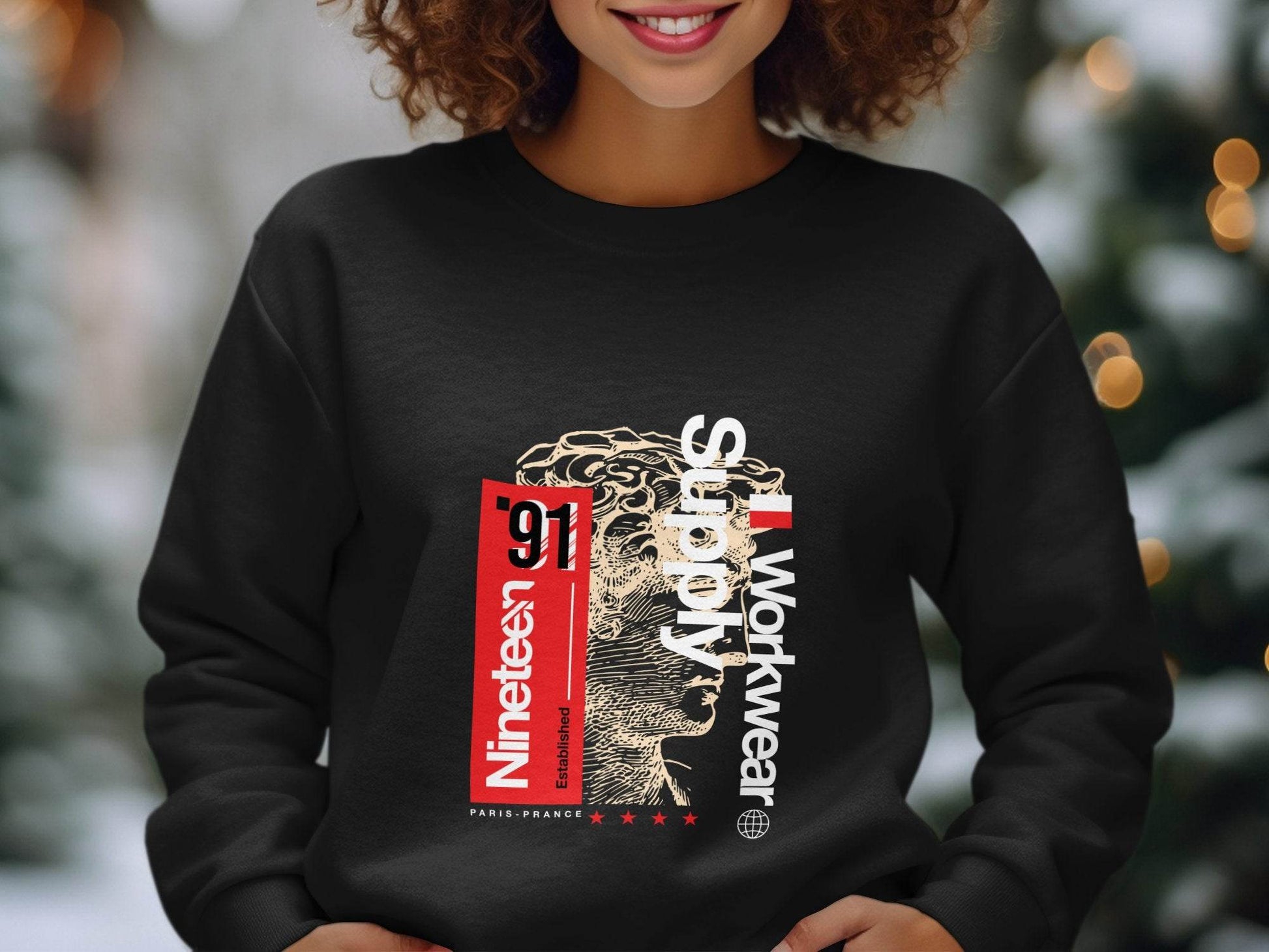 Nineteen Ninety One Paris Prance Worldly Solutions Sweater - Design & Vybe
