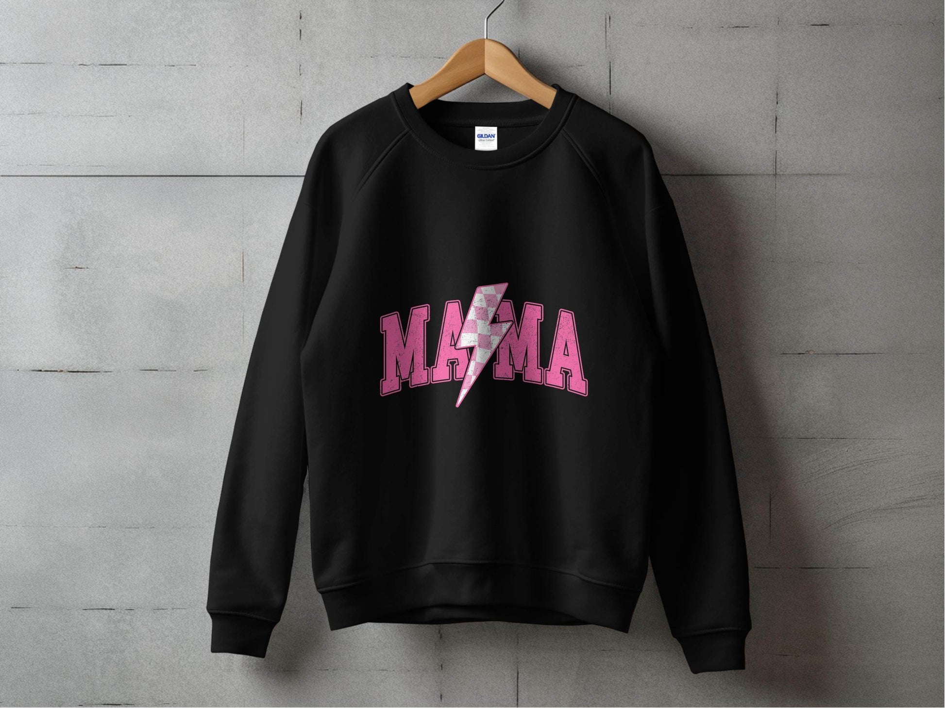 Mama Pink Lightning Bolt Graphic Designs Women Sweater - Design & Vybe