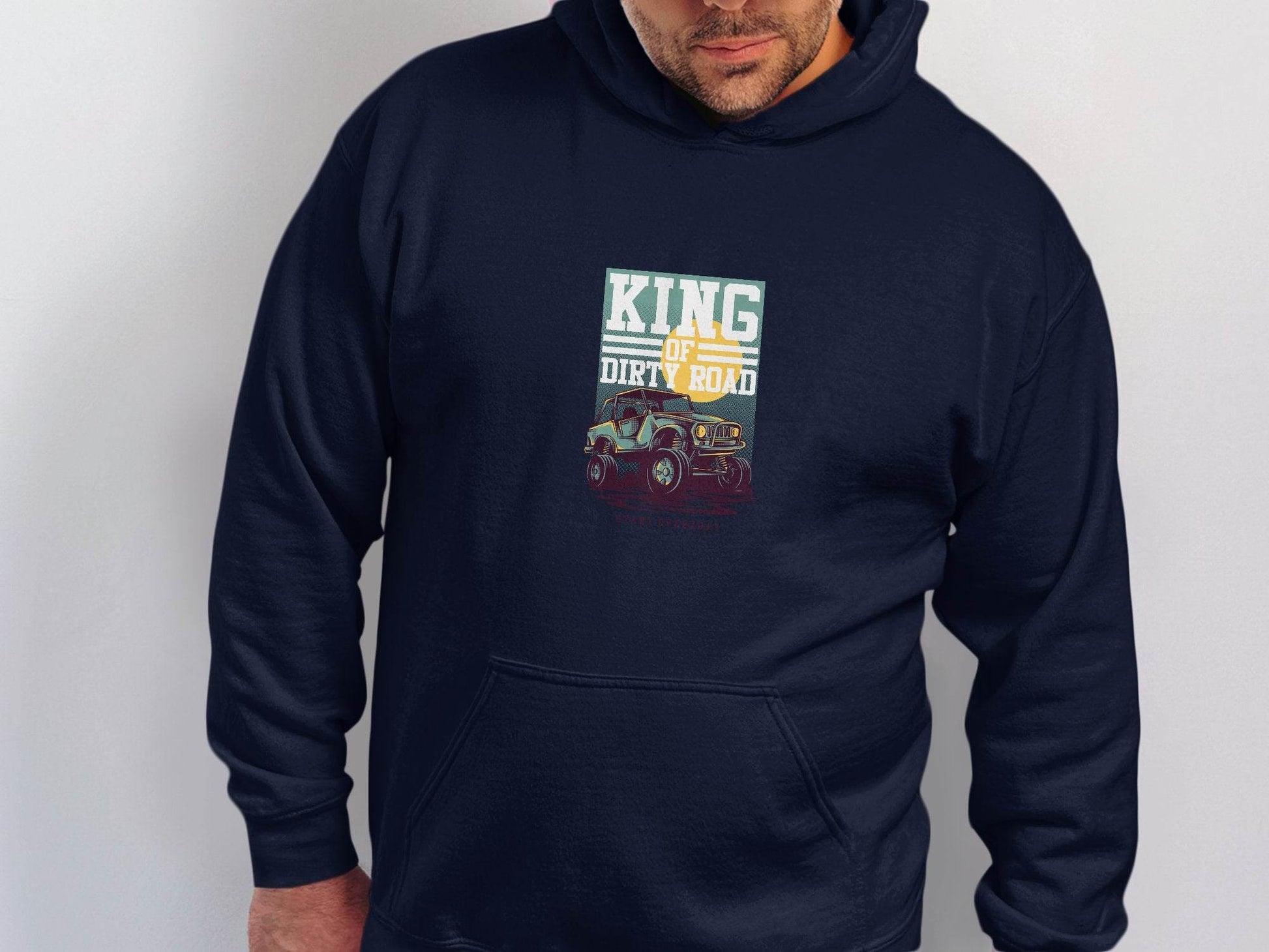 King Of Dirty Road Everyday Driving Adventure Hoodie - Design & Vybe