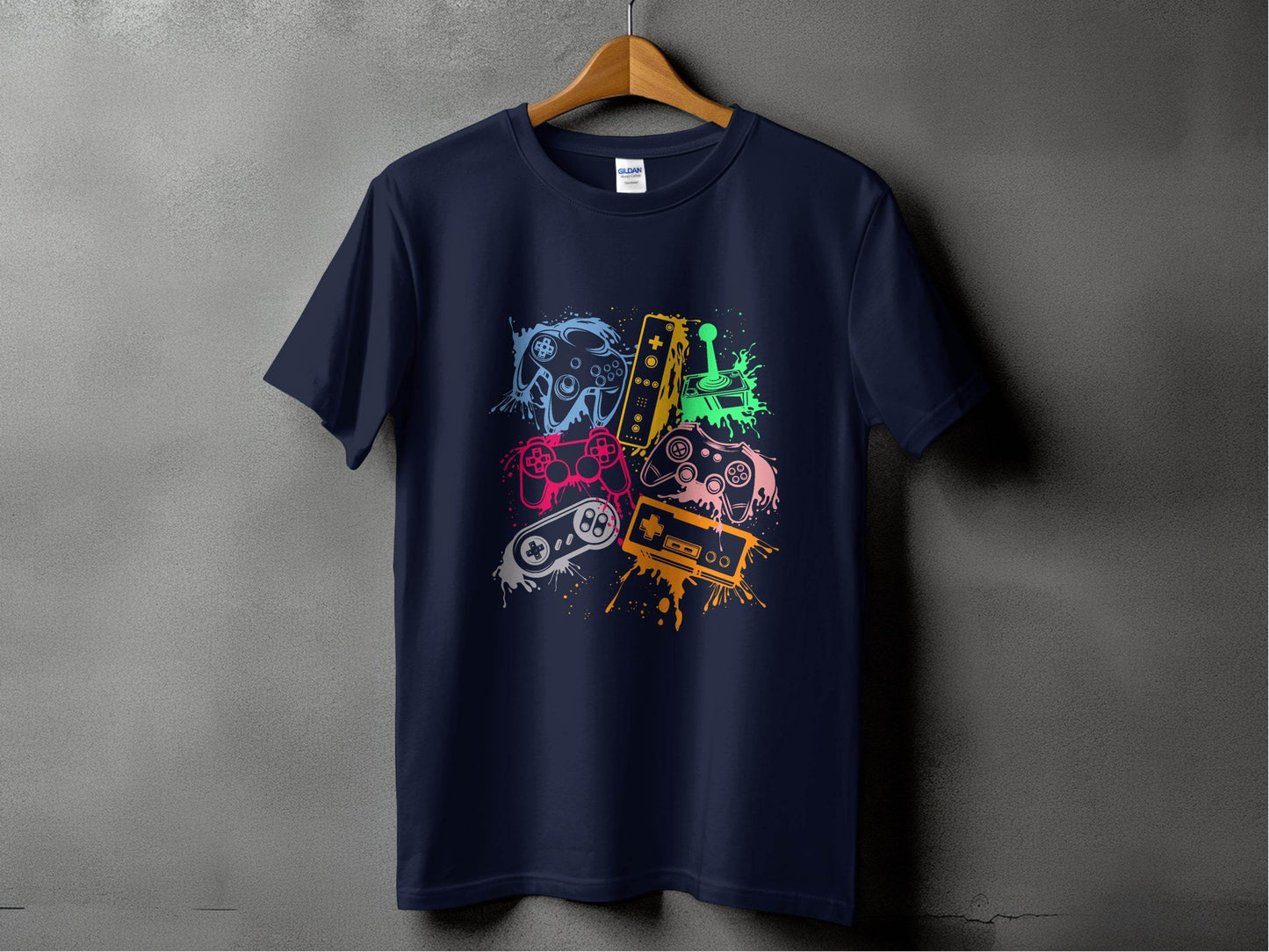 Gaming Console Joypad Colorful Style Design Artwork T-Shirt - Design & Vybe