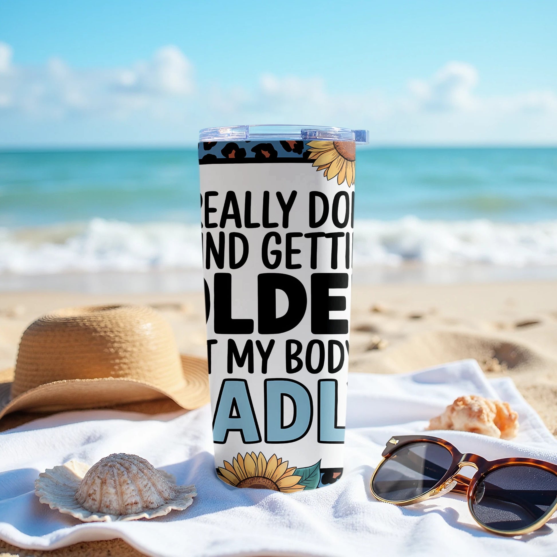 Funny Beach Quote Insulated Travel Tumbler product