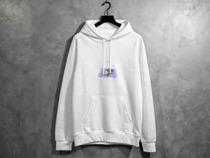 Never Trust Human Fish Skeleton Plastic Bag Design Hoodie - Design & Vybe