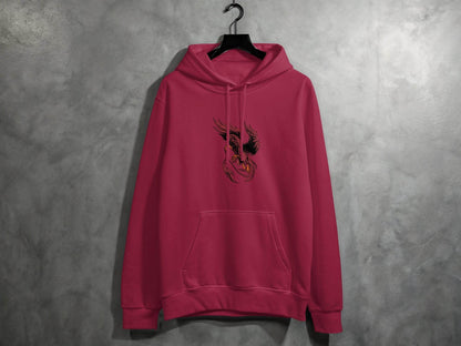 Fierce Mythical Creature Art Design Printed Hoodie - Design & Vybe