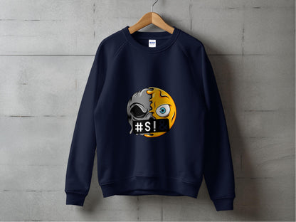 Unique Dual Face Icon Print Long Sleeve product type
