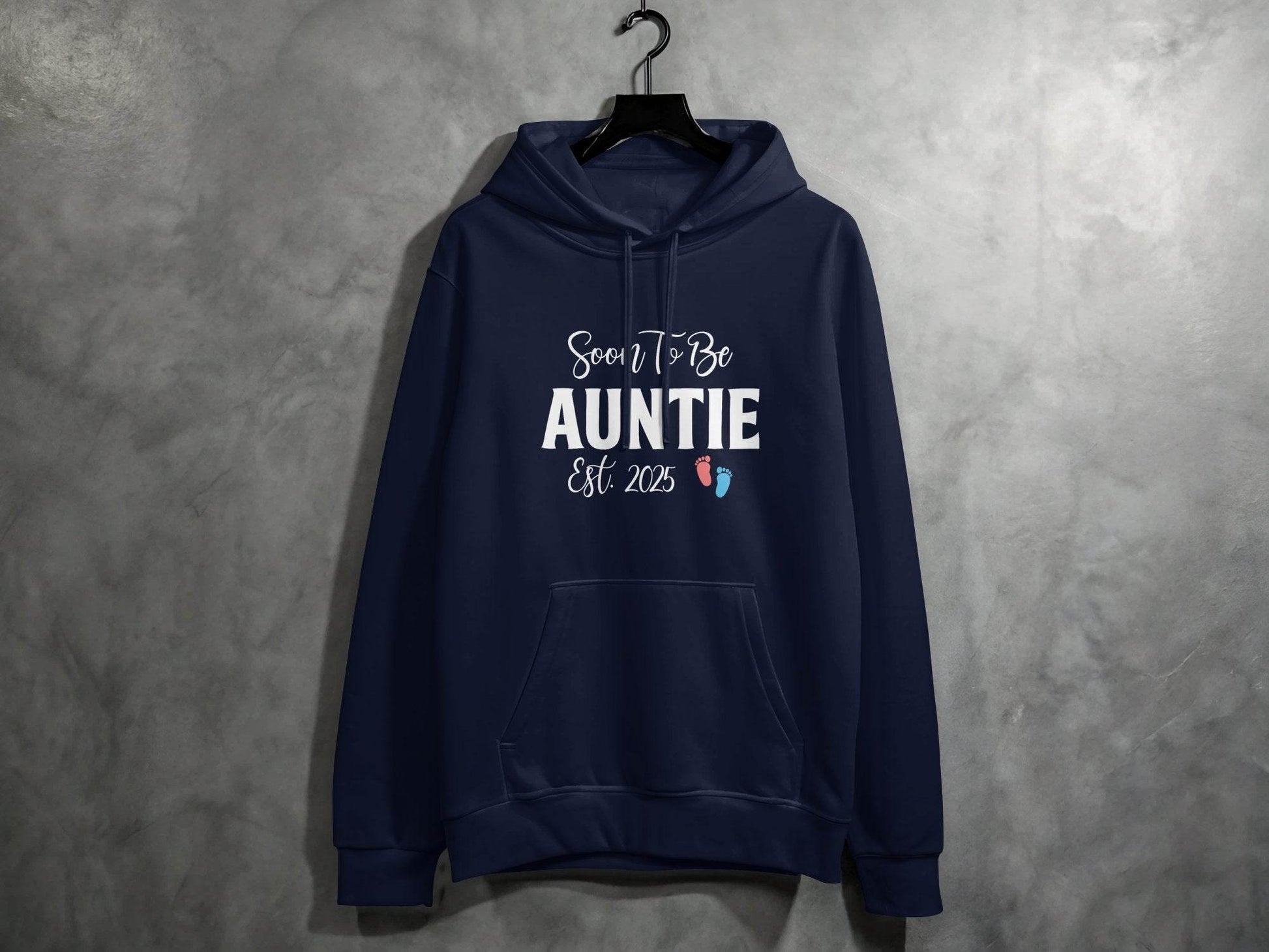 Soon To Be Auntie Est 2025 Design New Auntie Hoodie - Design & Vybe