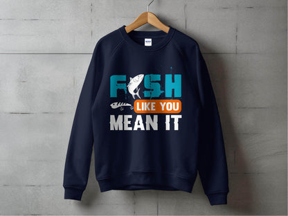 Funky Fish Like You Meant It Graphic Sweater - Design & Vybe