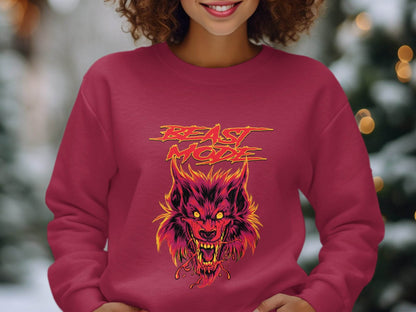 Beast Mode Graphic Print On Premium Quality Unisex Sweater - Design & Vybe