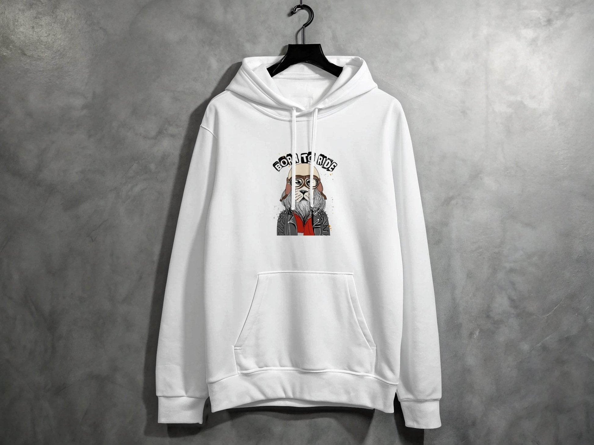 Born to Ride Cool Biker Themed Graphic Hoodie - Design & Vybe