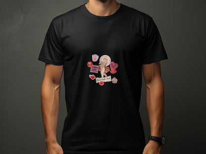 Cupid with Love and Valentine's Day Elements T-Shirt - Design & Vybe