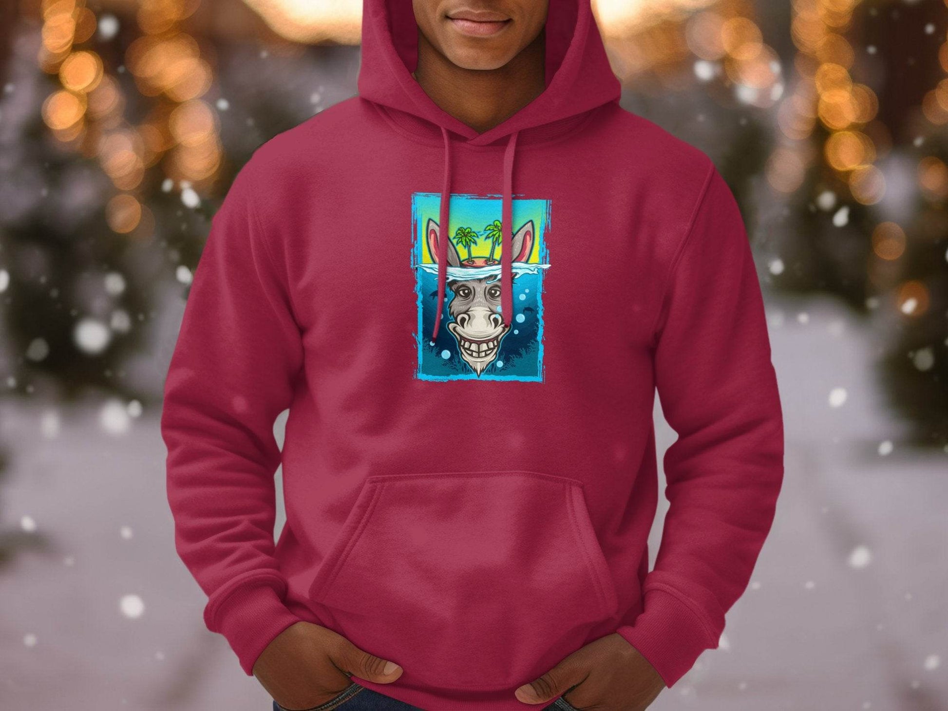 Fun Donkey Island Summer Vibes Graphic Hoodie - Design & Vybe