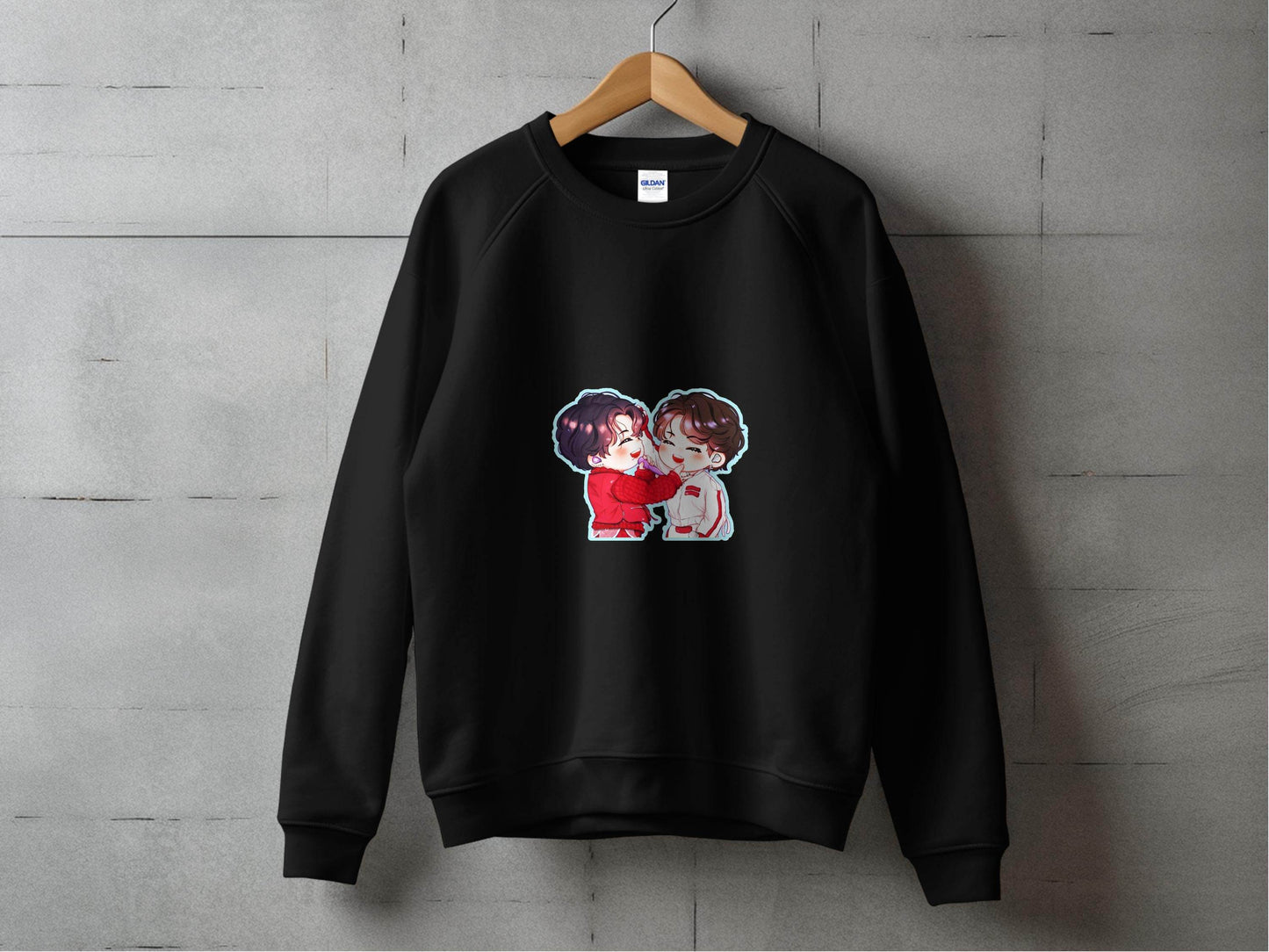 Cute Cartoon Smiling Together KPop Fan Art Sweater - Design & Vybe