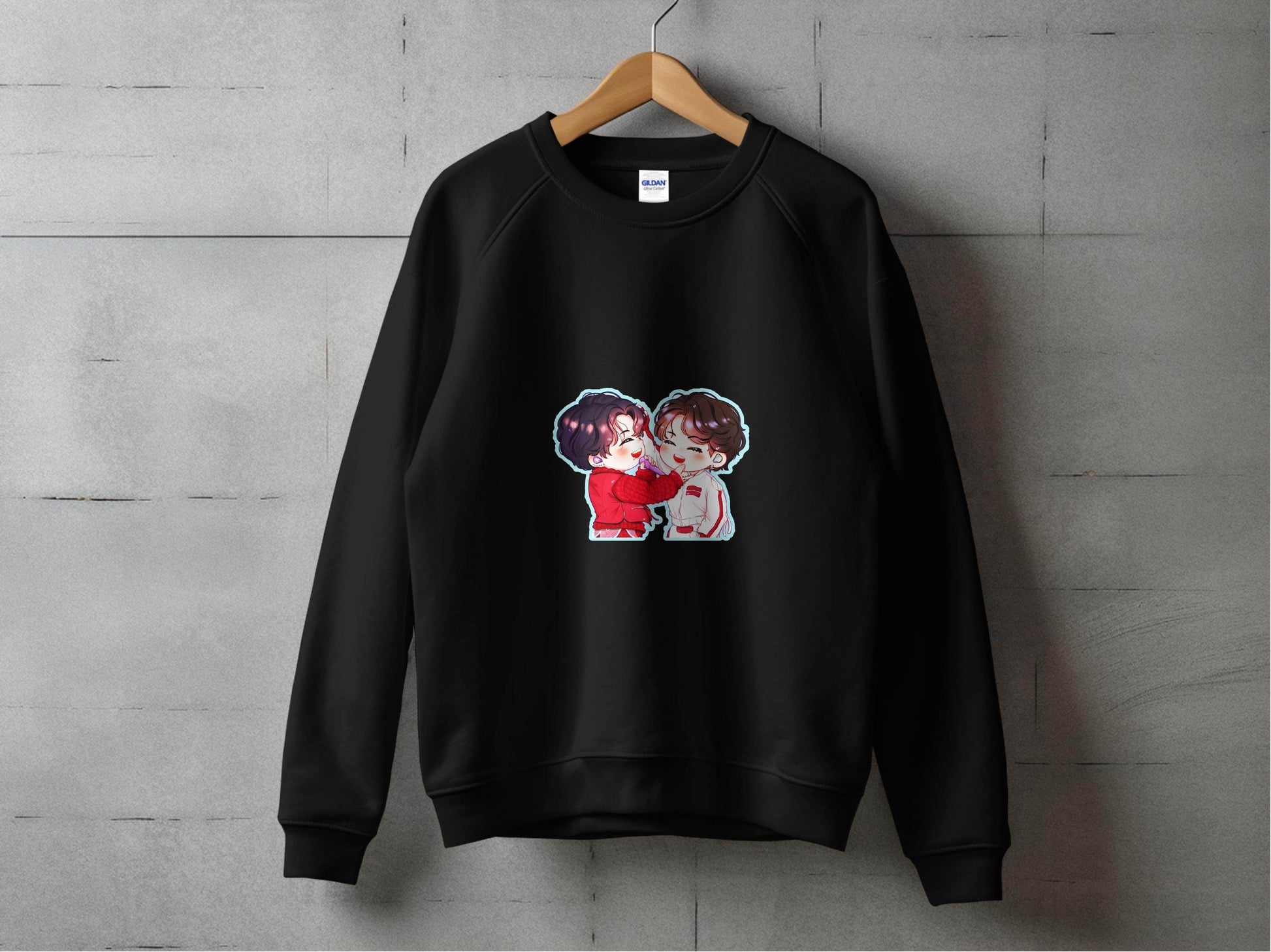 Cute Cartoon Smiling Together KPop Fan Art Sweater - Design & Vybe