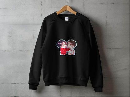 Cute Cartoon Smiling Together KPop Fan Art Sweater - Design & Vybe