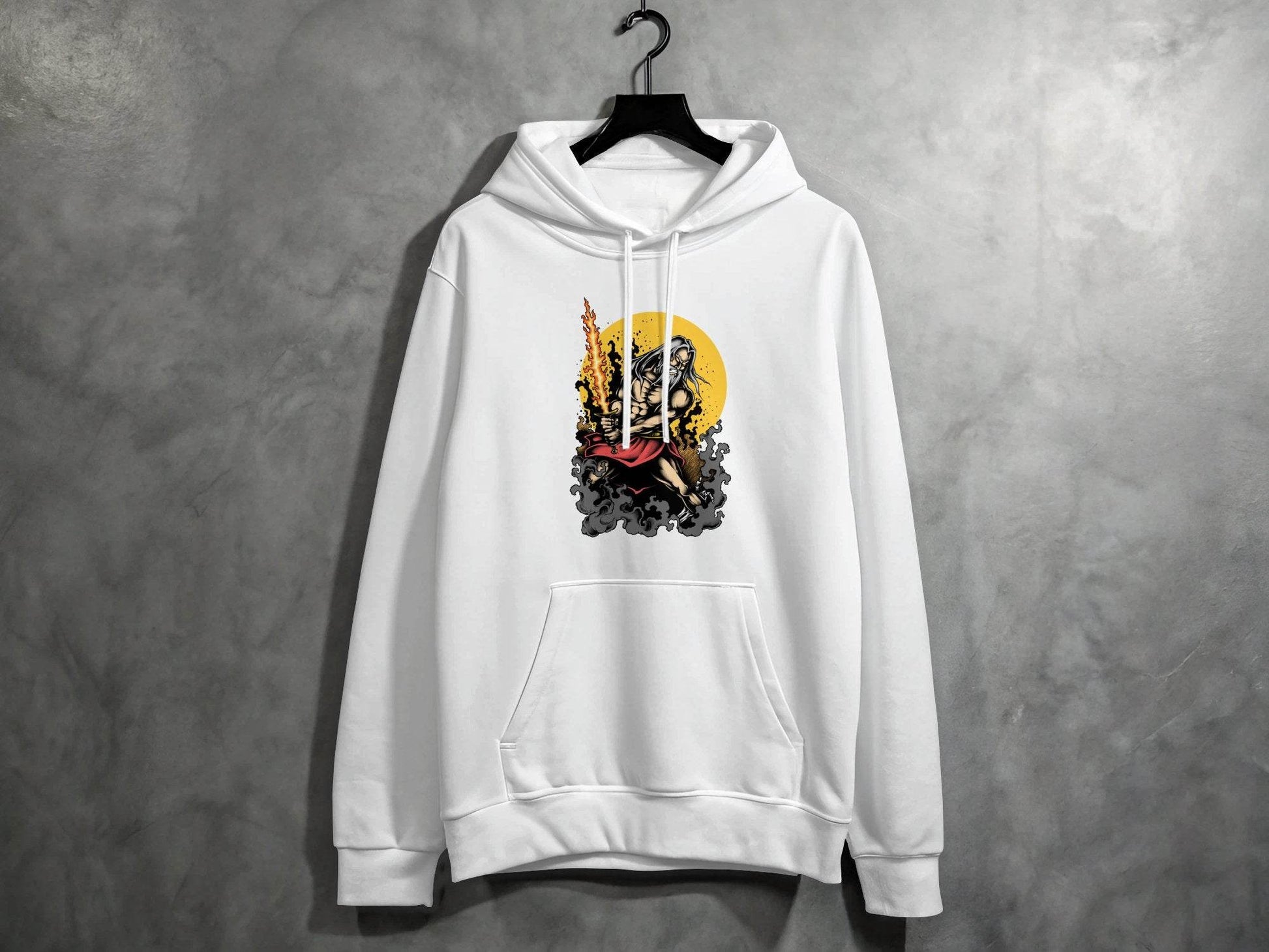 Epic Warrior Mythology God Zeus Graphic Unique Artistic Hoodie - Design & Vybe