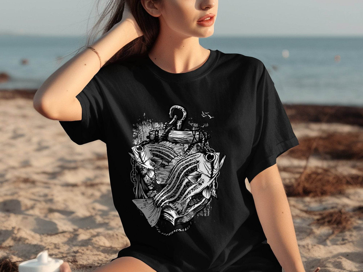 Fishing Inspired Nautical Graphic T-Shirt - Design & Vybe