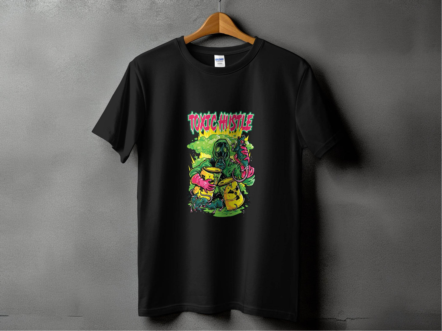 Toxic Hustle Graphic Print Design T-Shirt - Design & Vybe