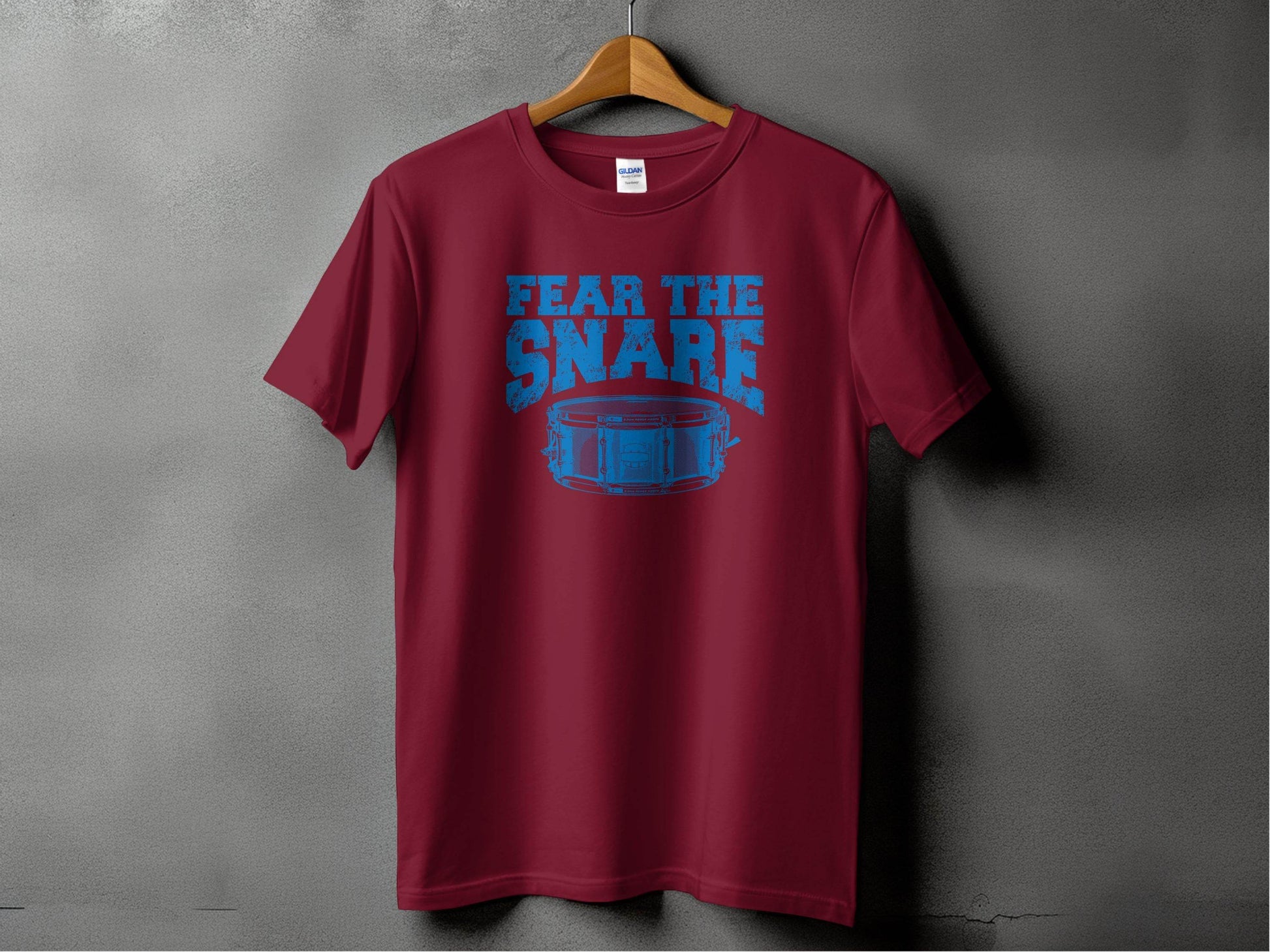 Fear The Snare Graphic Design Red T-Shirt product type