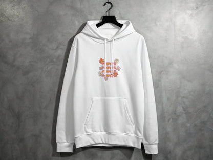 Work With Smiling Sun Flowers Graphic Trendy Design Hoodie - Design & Vybe