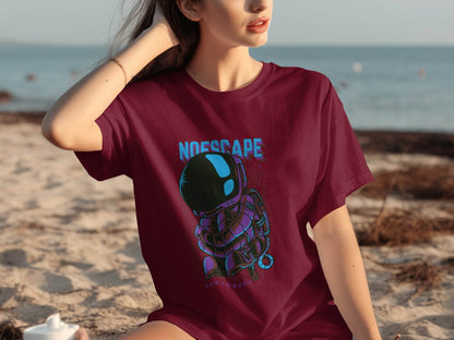 No Escape Spaceman Illustration Graphic T-Shirt - Design & Vybe