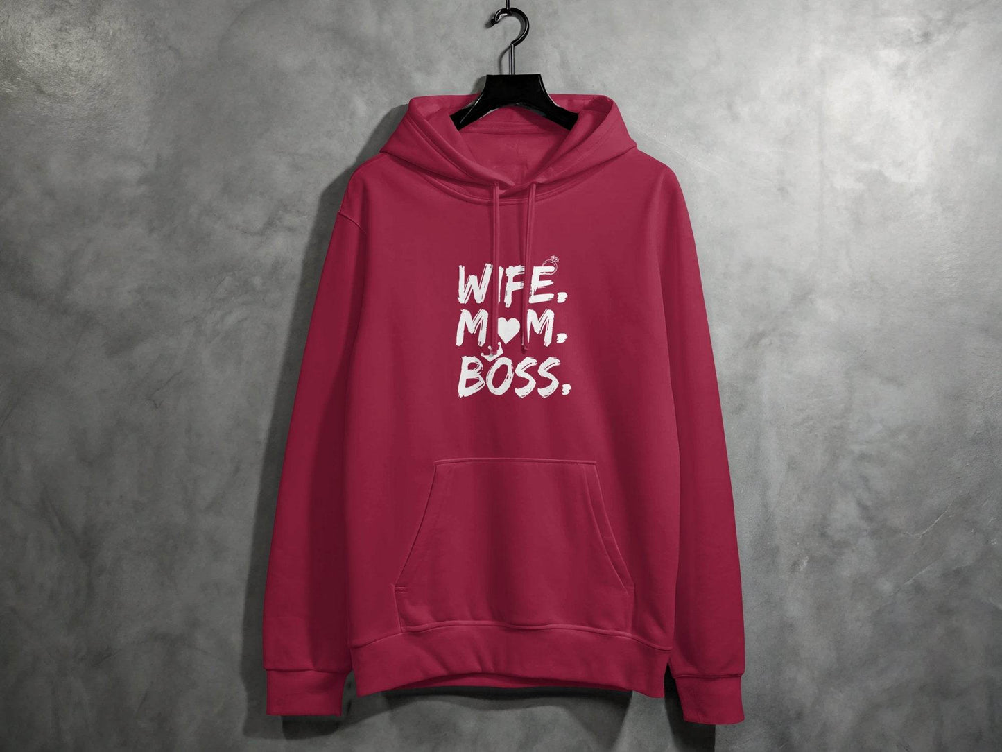 Wife Mom Boss Superwoman Design For Queens Hoodie - Design & Vybe
